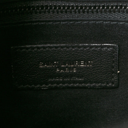 Saint Laurent Calfskin Y Quilted Monogram Monochrome Medium Loulou Chain Satchel Black 6 of 10