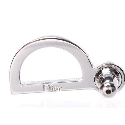 Christian Dior Your Dior Logo Stud Earrings Silver Gold 4 of 5
