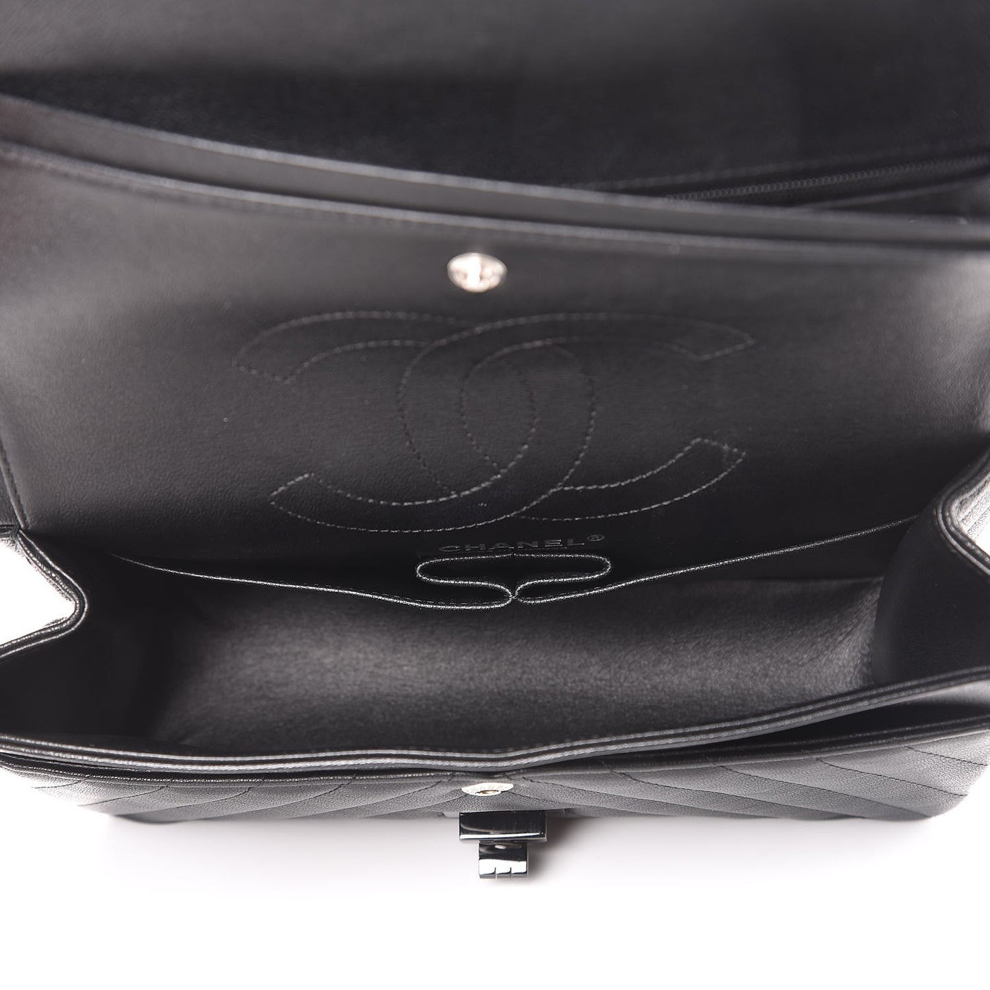 Sheepskin Chevron Quilted 2.55 Reissue 225 Double Flap So Black