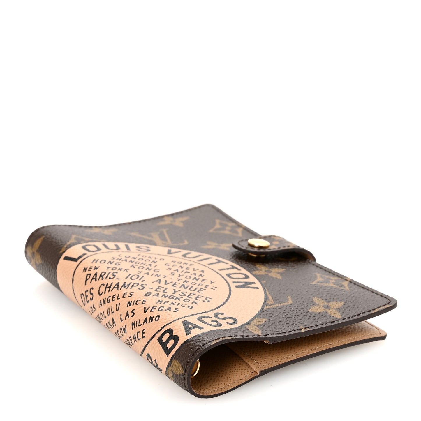 Monogram Complice Trunks and Bags Small Ring Agenda Cover Beige