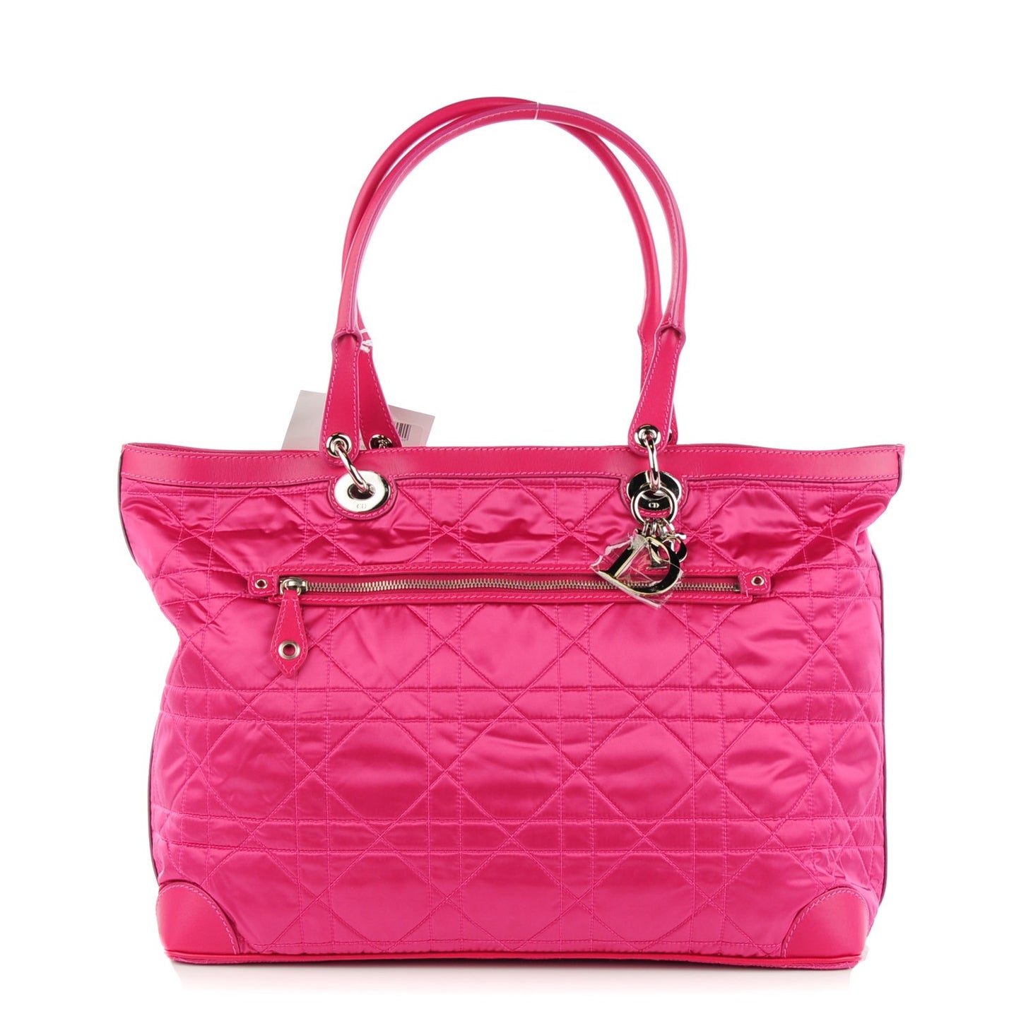 Nylon Cannage Saint Tropez Tote Fuchsia