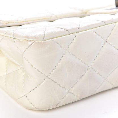 Chanel Distressed Patent Quilted 2.55 Reissue Flap 227 White 8 of 19