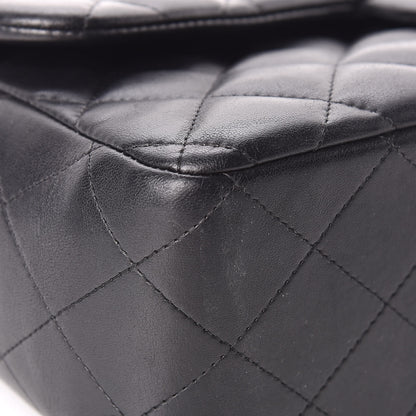 Chanel Lambskin Quilted Jumbo Double Flap Black 11 of 16