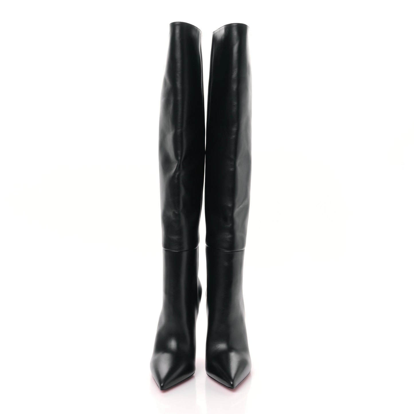 Calfskin Astrilarge 95 Knee Boots 39 Black