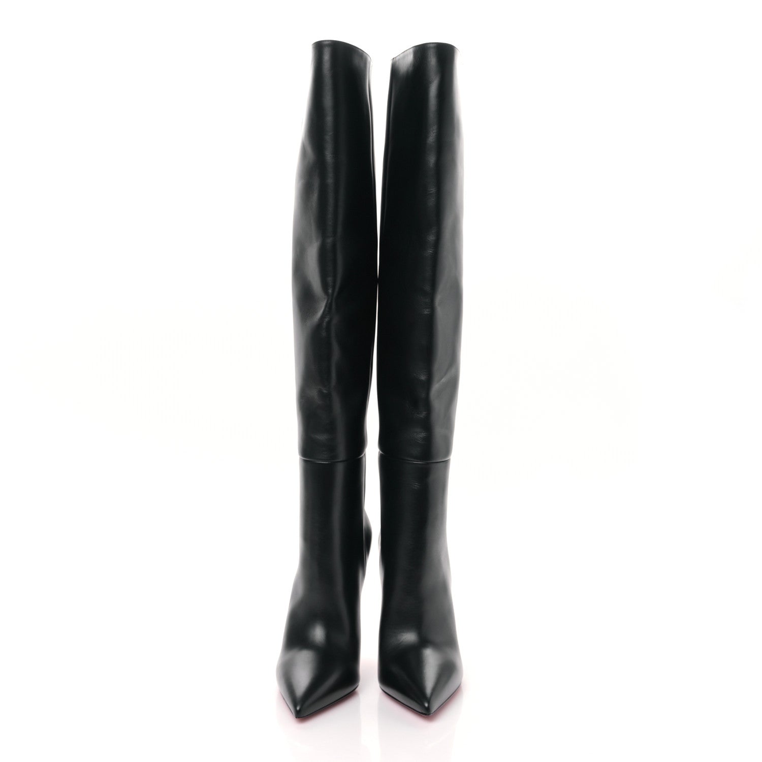 Christian Louboutin Calfskin Astrilarge 95 Knee Boots 39 Black 2 of 6