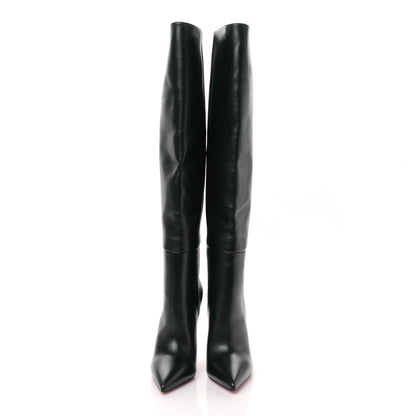 Christian Louboutin Calfskin Astrilarge 95 Knee Boots 39 Black 2 of 6