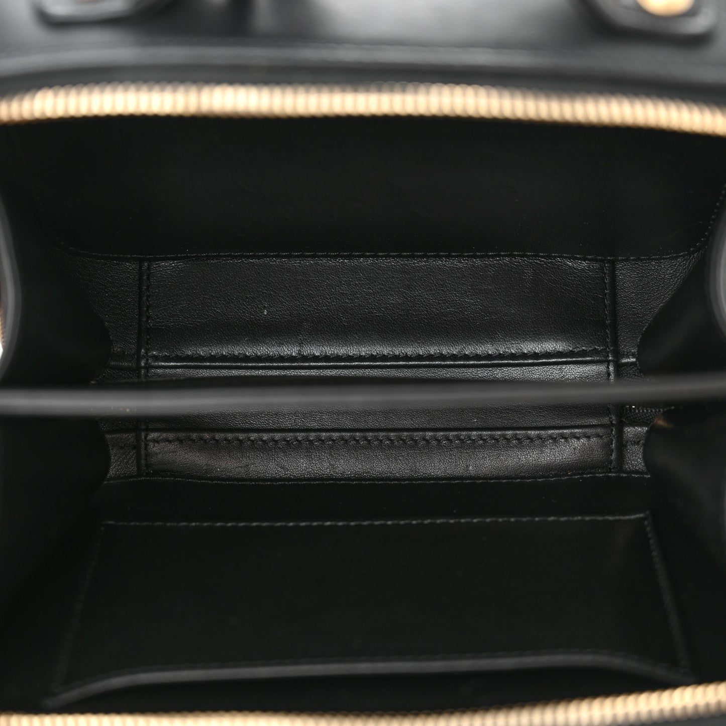 Goatskin Quilted Small CC Filigree Vanity Case Black