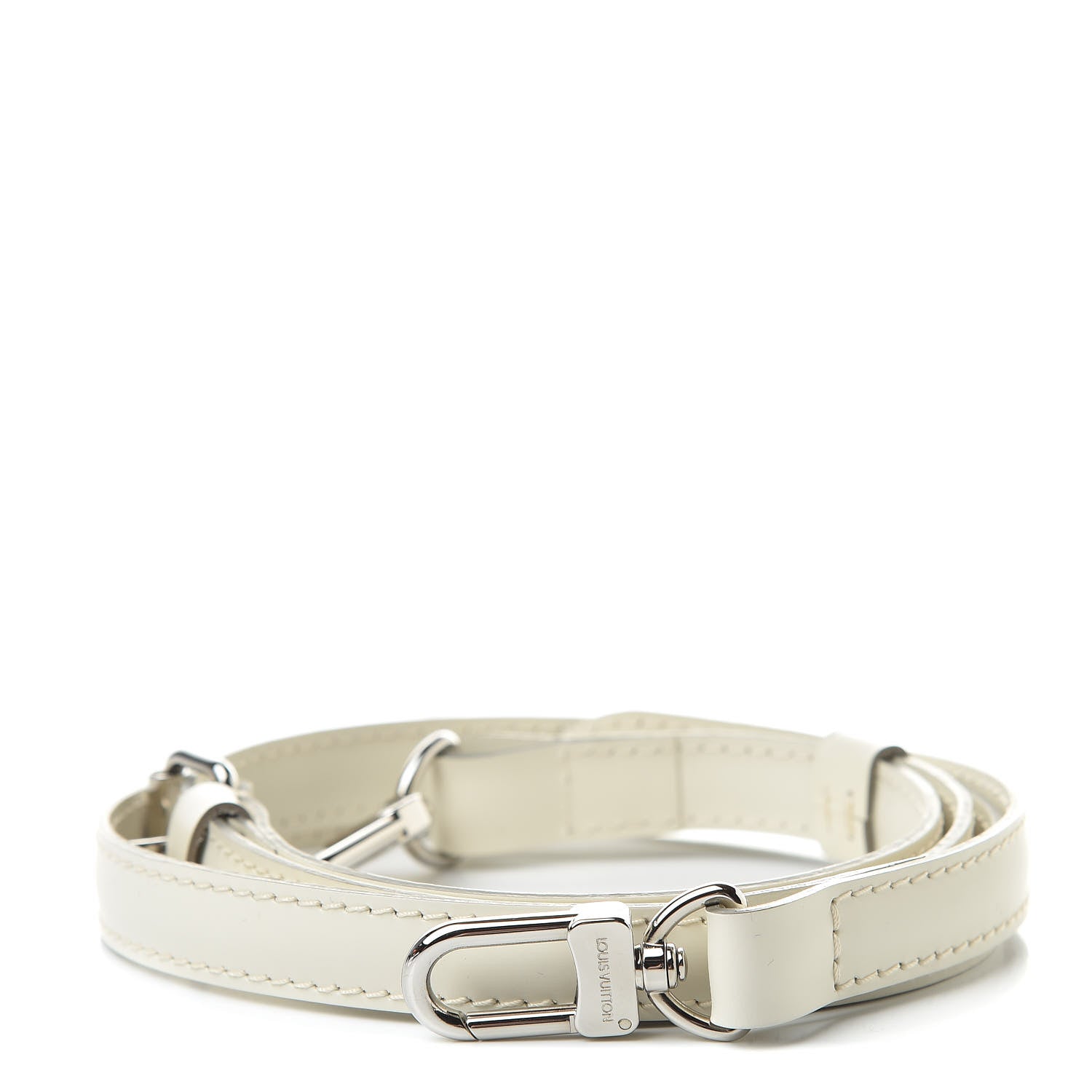 Louis Vuitton Calfskin Alma 16mm Adjustable Shoulder Strap Ivory 1 of 3