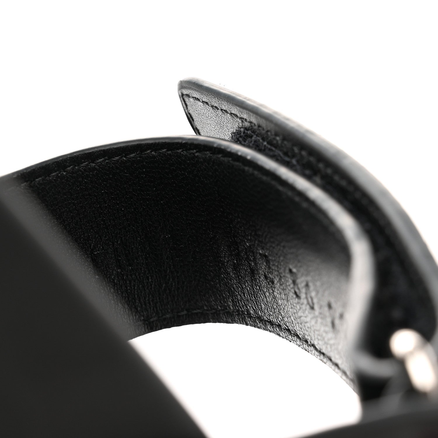 Hermes Calfskin Womens Chypre Sandals 36 Black 8 of 9