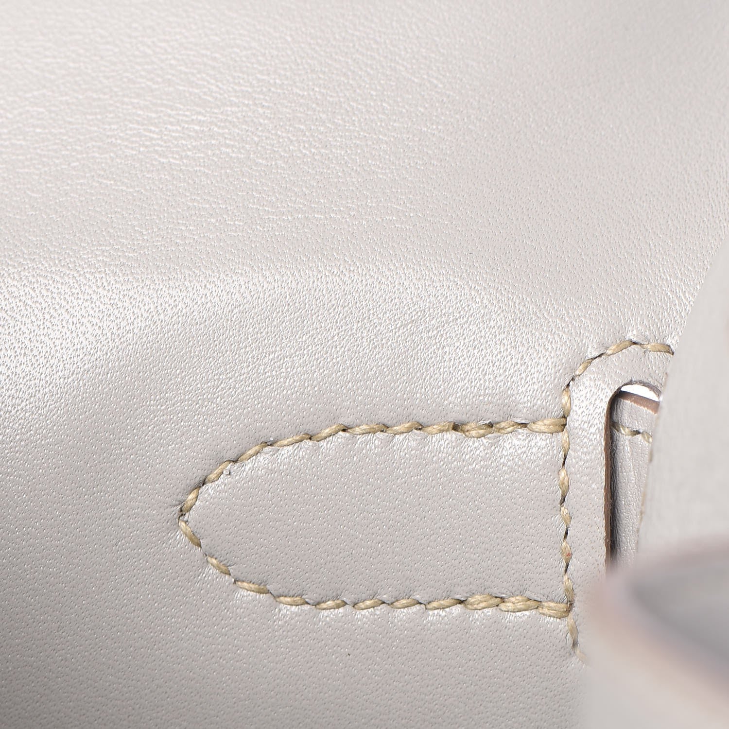 Hermes Tadelakt Kelly Sellier Guilloche 28 Gris Perle 21 of 36