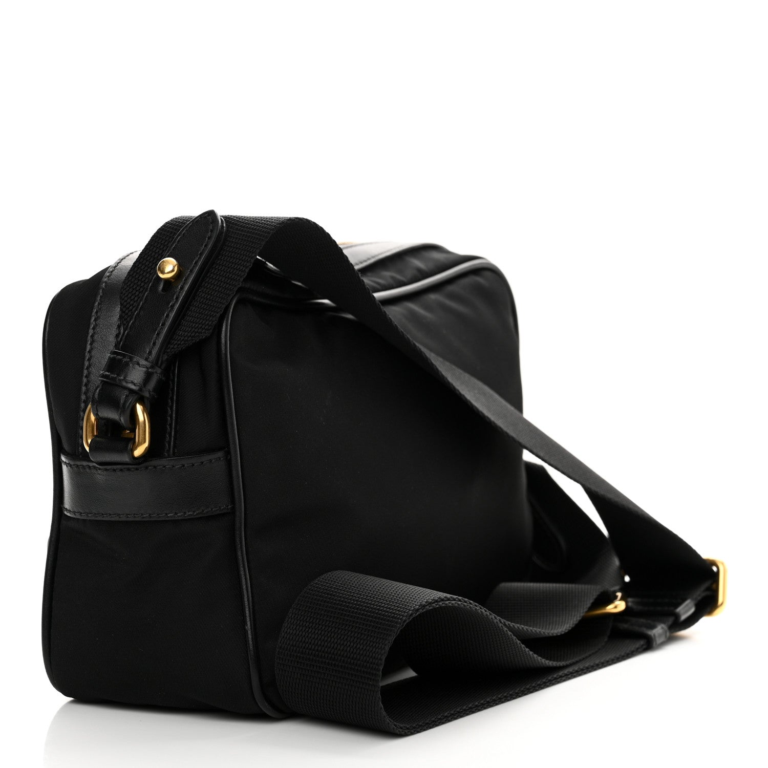 Prada Tessuto Nylon Soft Calf Camera Bag Black 3 of 14