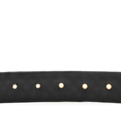Chanel Lambskin Studded CC Chain Belt 80 32 Black 6 of 7