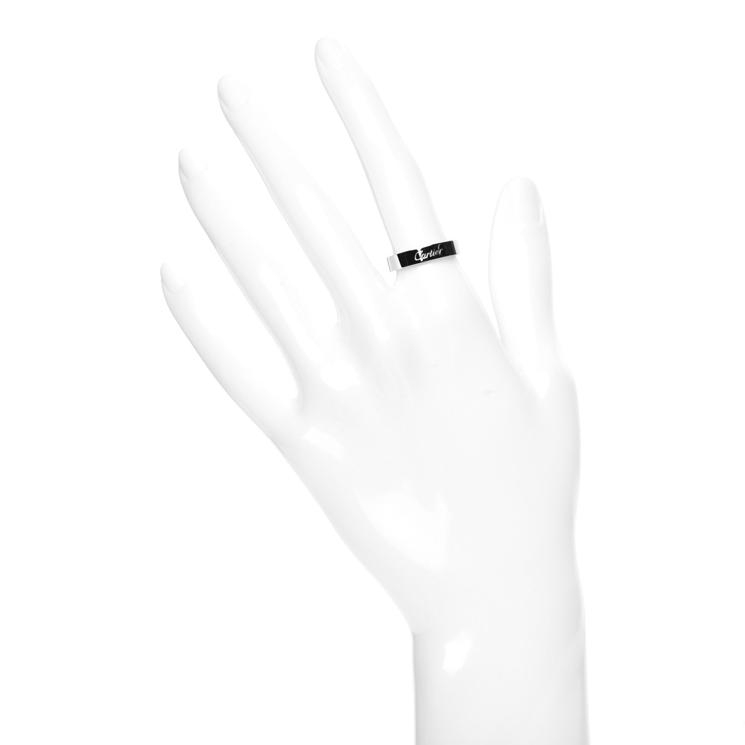 Cartier 18K White Gold 5.5mm LOVE Ring 56 7.5 7 of 11