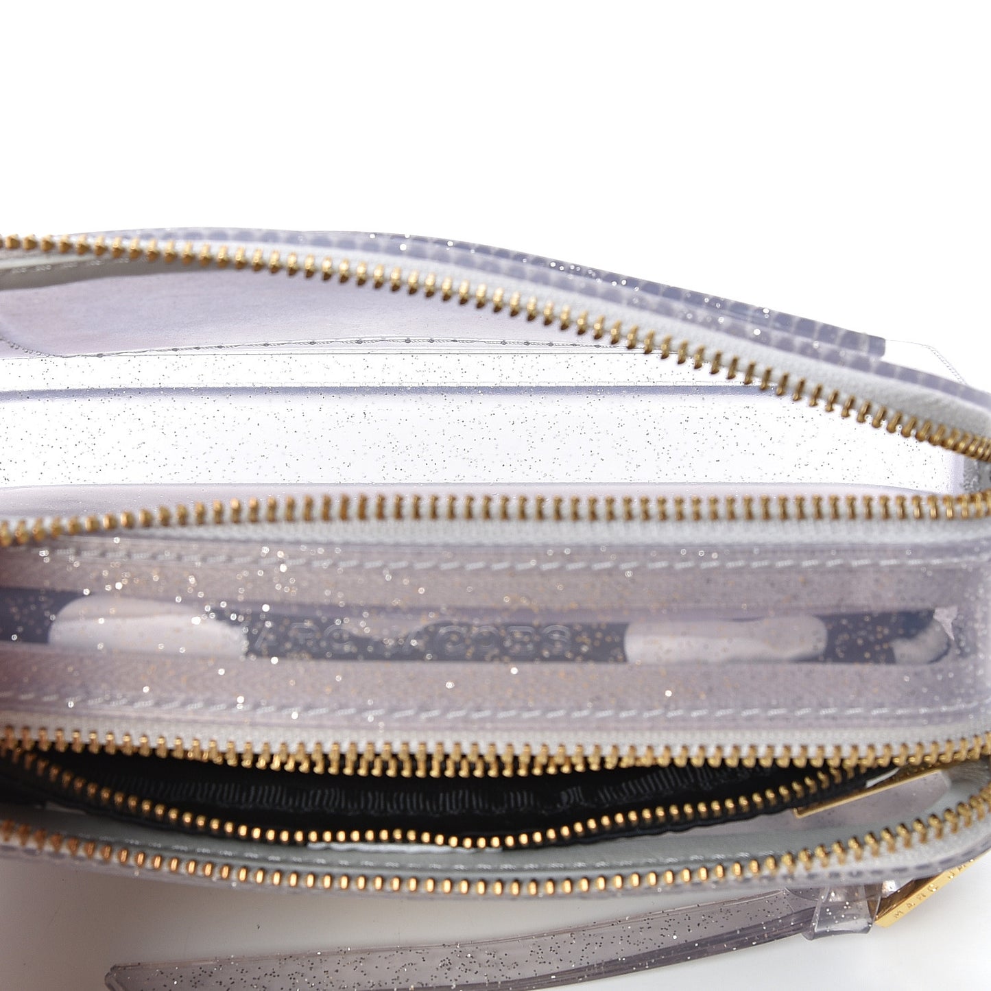 Jelly Glitter Small Snapshot Camera Bag Silver Multi