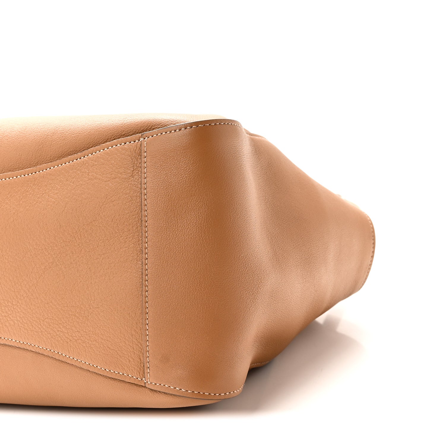 Soft Grain Calfskin Shopping Tote Caramel