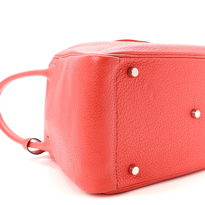 Hermes Taurillon Clemence Lindy 30 Rouge Pivoine 9 of 10