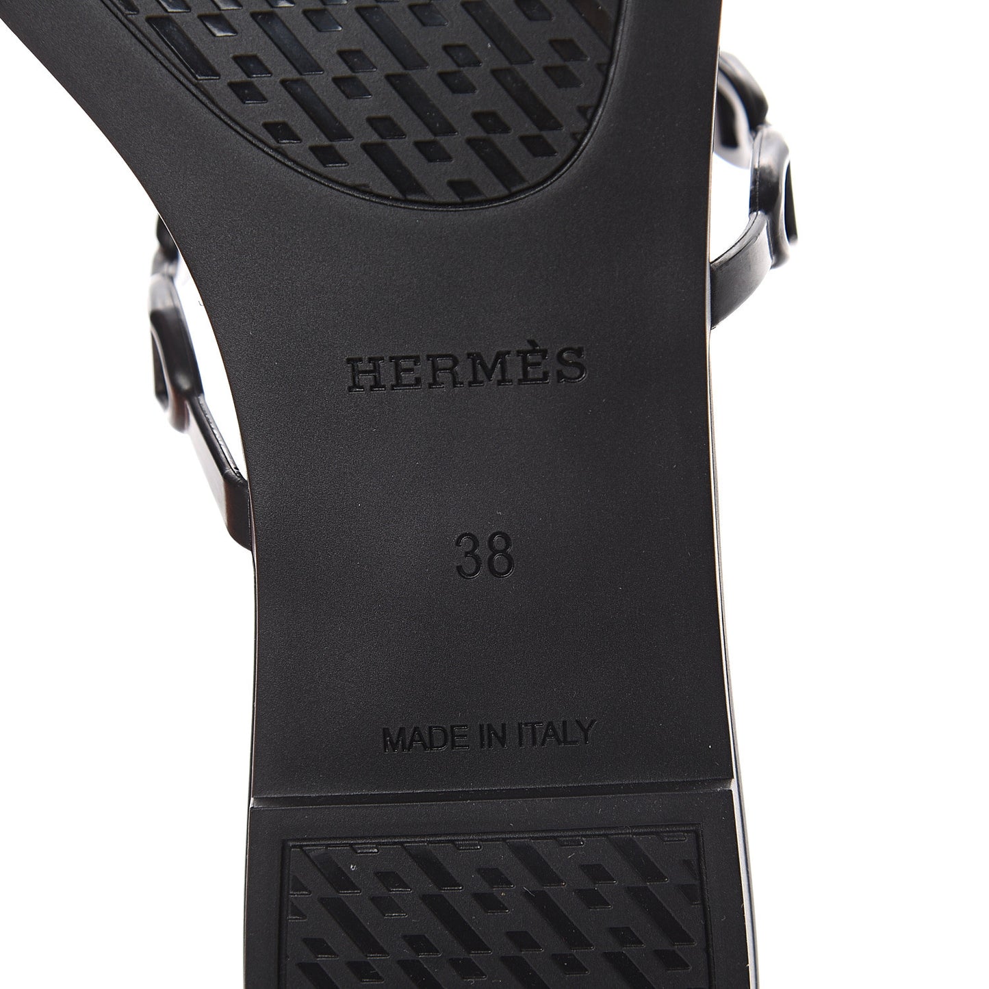Rubber Chaine d'Ancre Rivage Sandals 38 Black