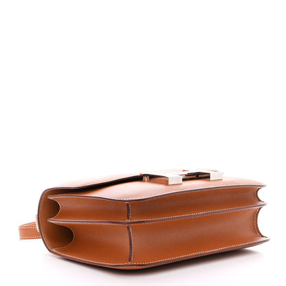 Hermes Madame Calfskin Lizard Constance 24 Gold Ombre 5 of 12