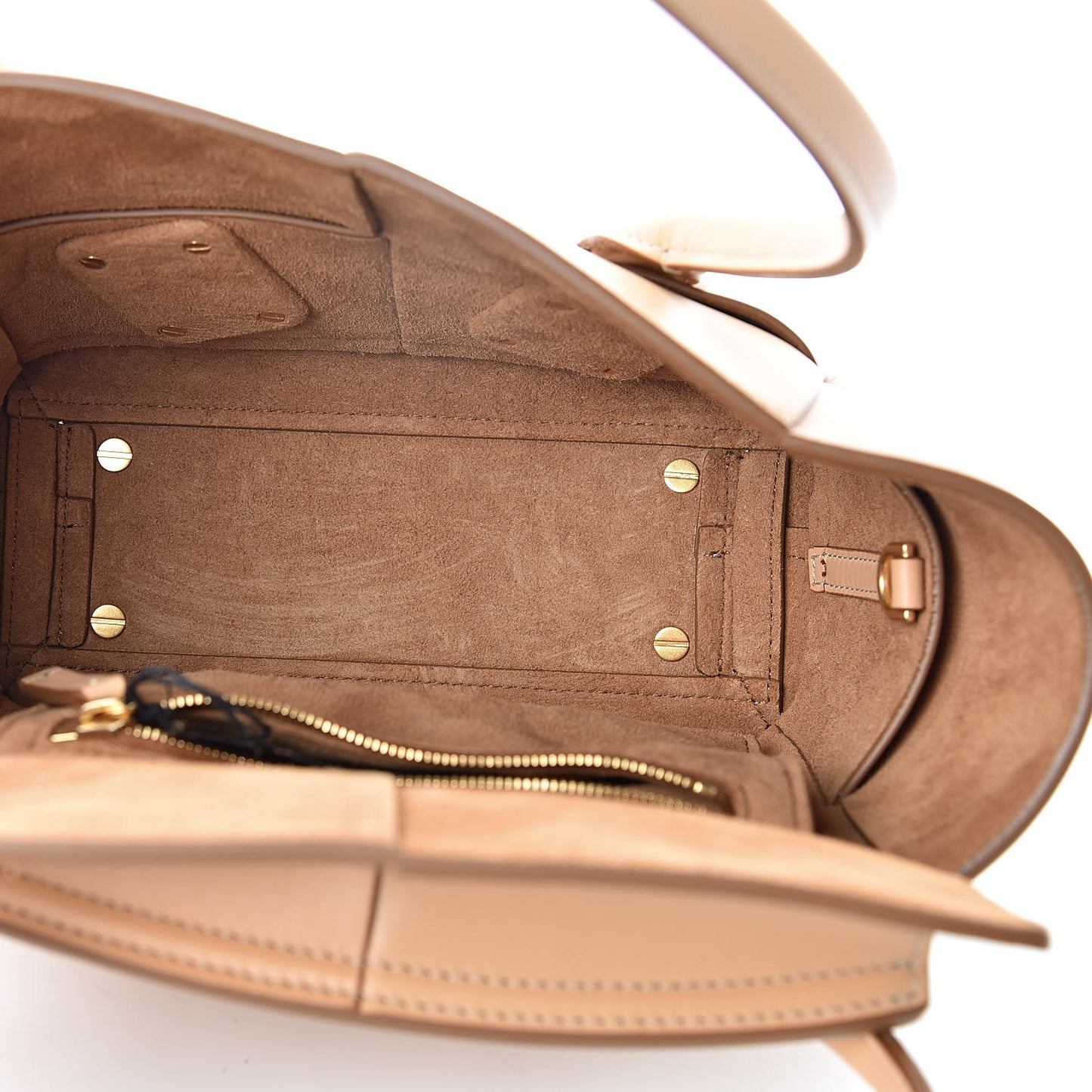 French Calfskin Maxi Intrecciato Mini Arco Nude