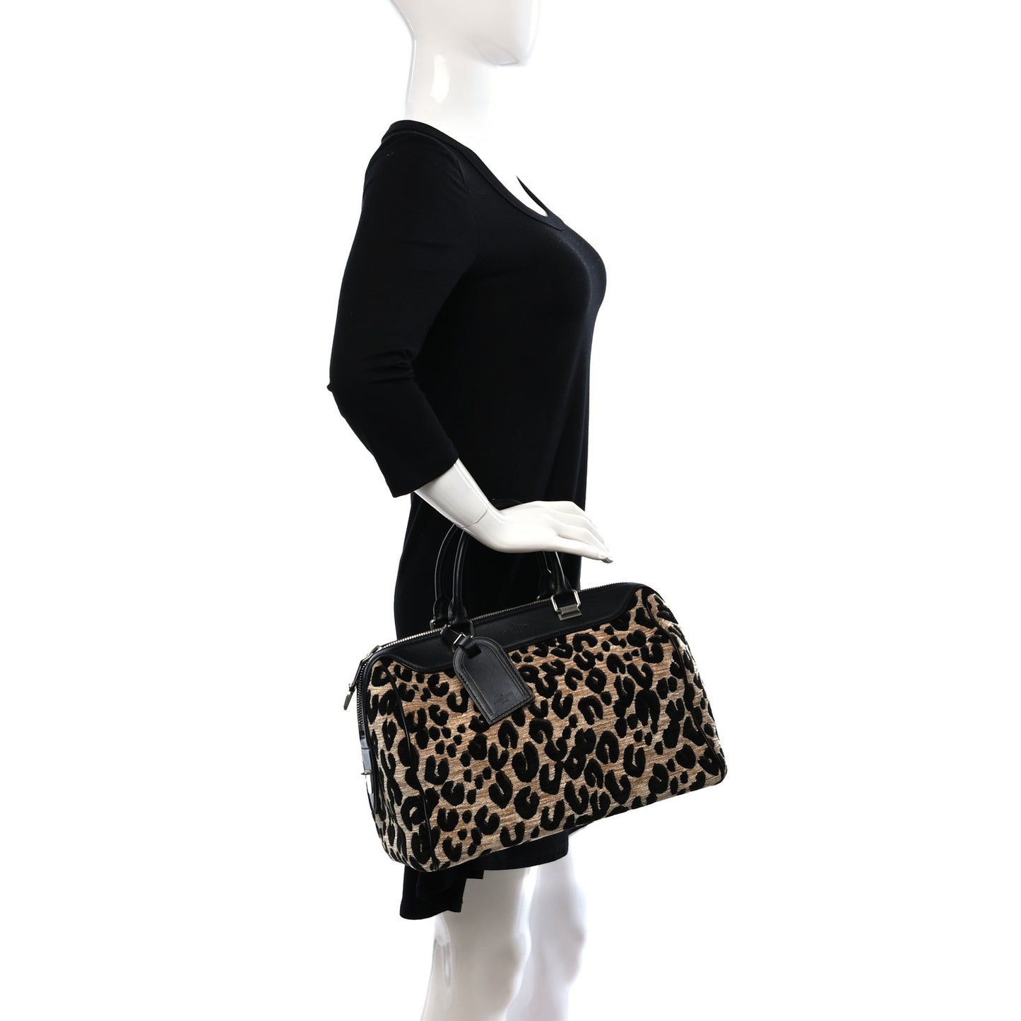 Jacquard Velvet Leopard Print Stephen Sprouse Speedy