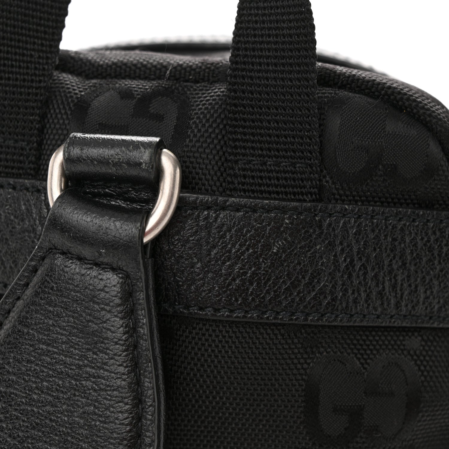 Gucci Econyl Nylon Monogram Off The Grid Sling Backpack Black 12 of 14