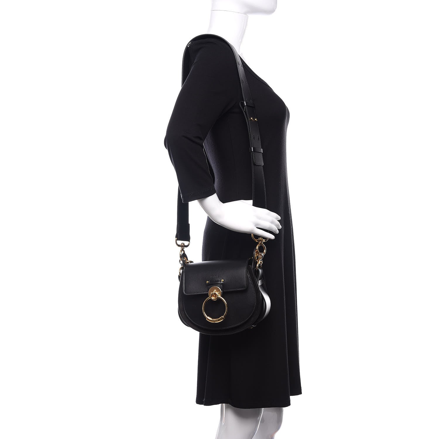 Chloe Calfskin Small Tess Bag Black 2 of 12