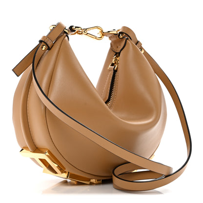 Fendi Vitello Grace Matte Mini Fendigraphy Hobo Bag Miele Scuro 3 of 11