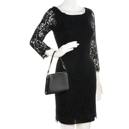 Louis Vuitton Epi Pochette Accessories 24 Black 2 of 7