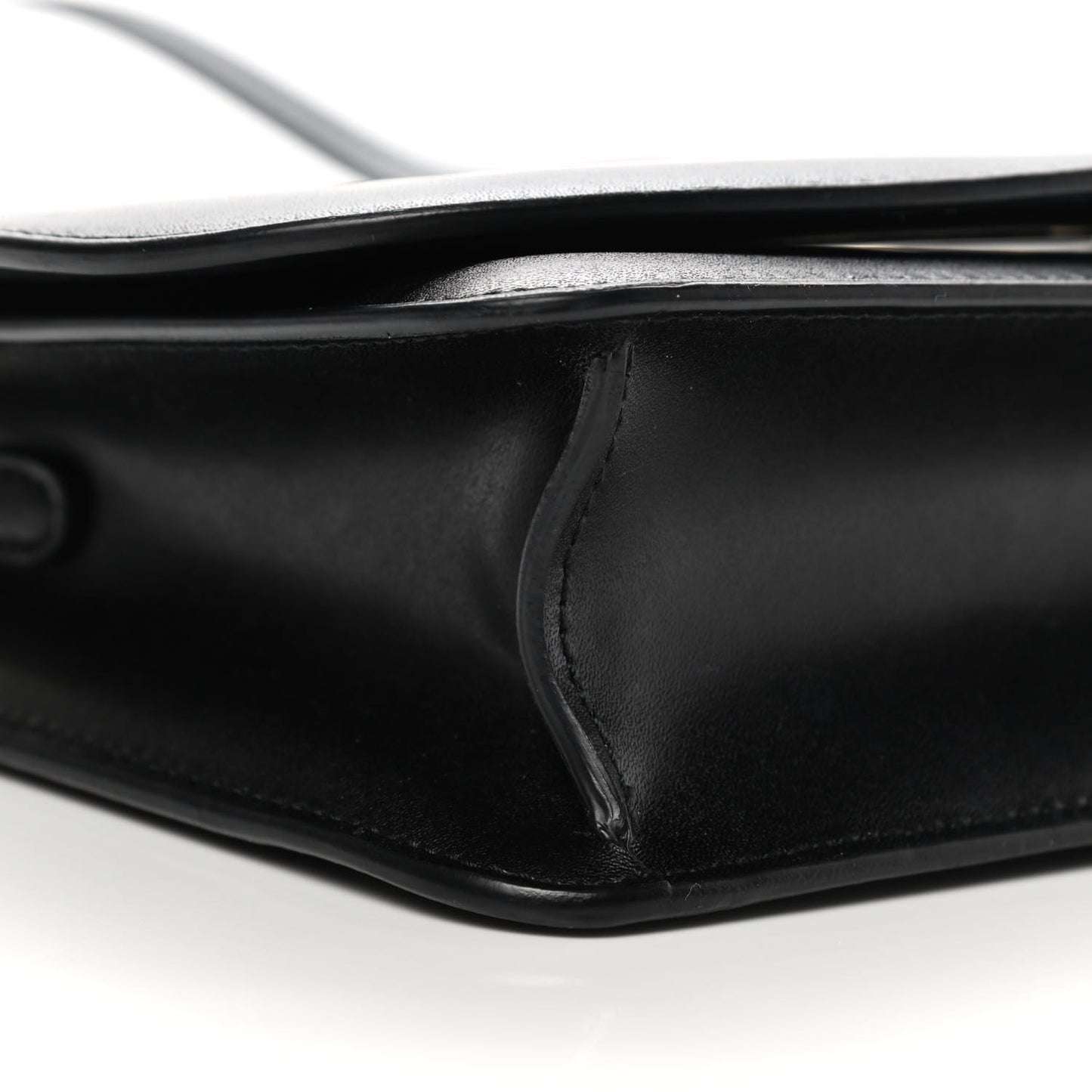 Calfskin Vela Crossbody Bag Black