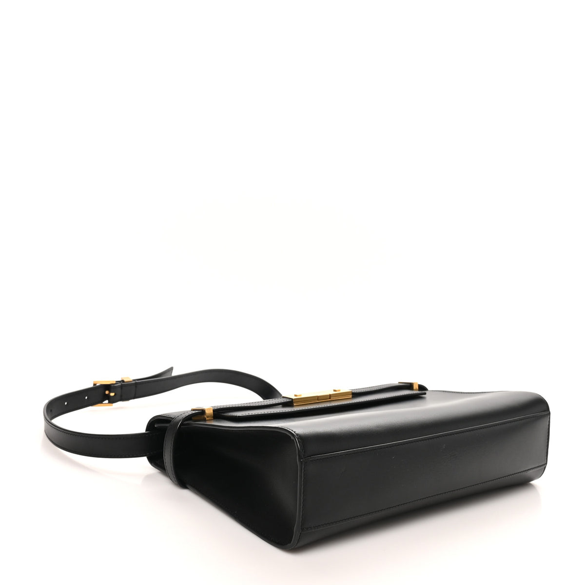 Saint Laurent Smooth Calfskin Manhattan Shoulder Bag Black 3 of 8
