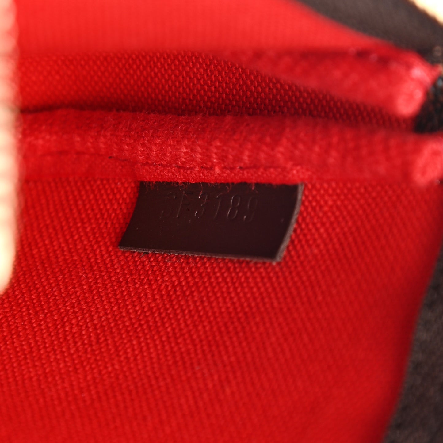 Damier Ebene 2019 Christmas Animation Mini Pochette Accessories Red