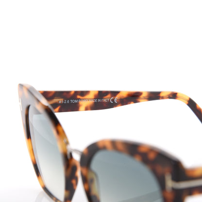 Tom Ford Samantha Cat Eye Sunglasses TF553 Havana 6 of 8