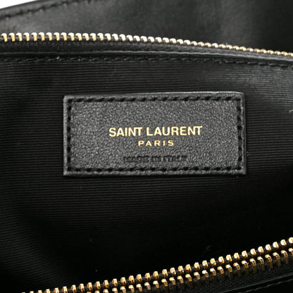 Saint Laurent Calfskin Y Quilted Monogram Large Loulou Chain Satchel Black 7 of 12