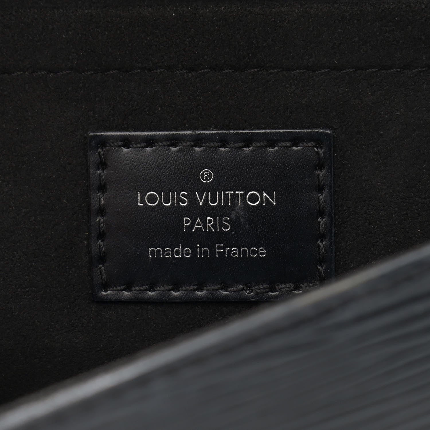 Louis Vuitton Epi Montaigne Clutch Black 6 of 14