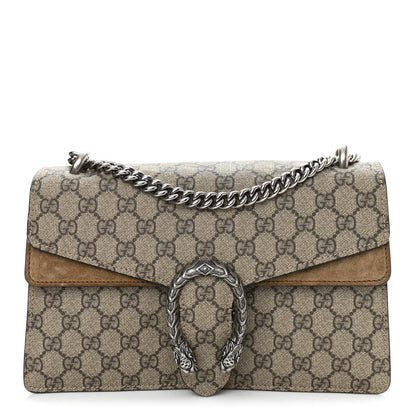 Gucci GG Supreme Monogram Small Dionysus Shoulder Bag Taupe 1 of 11