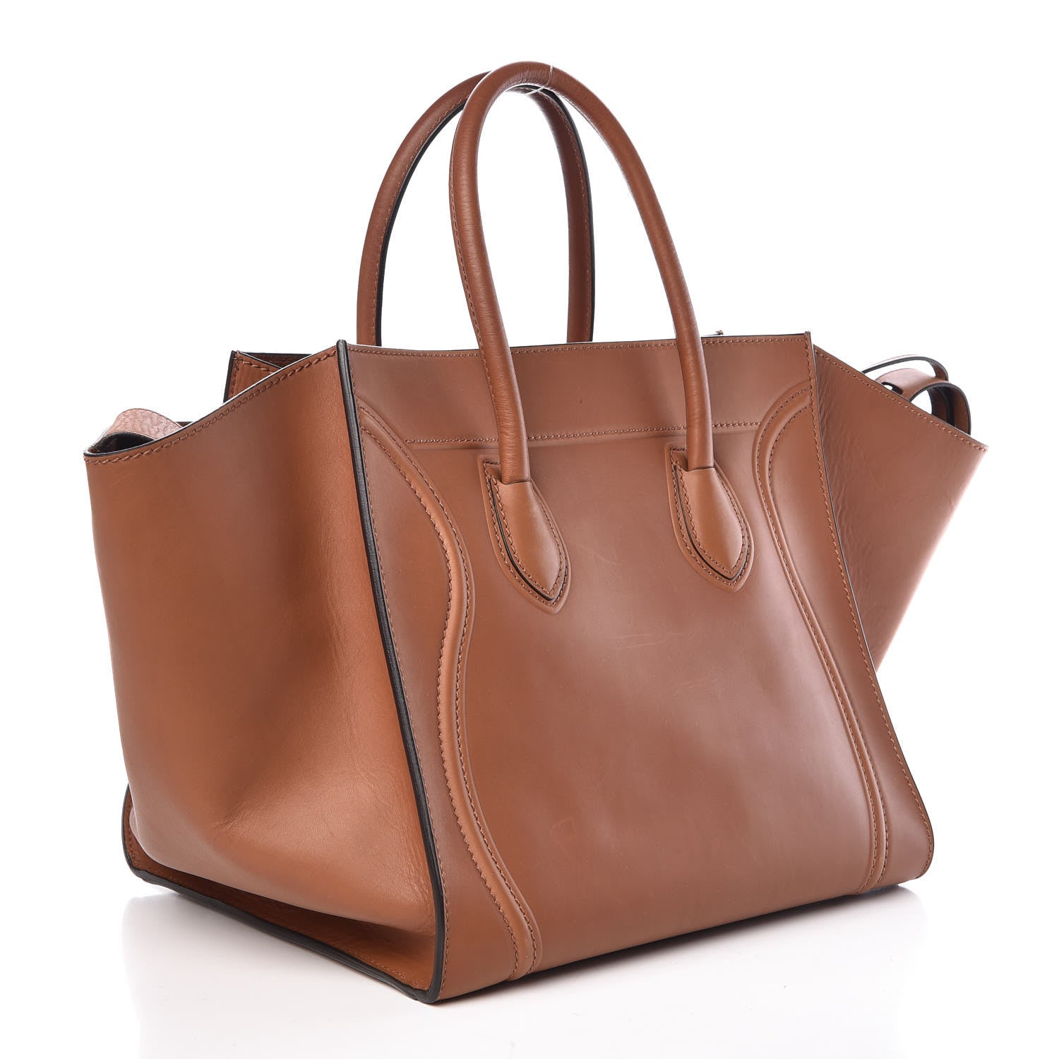 Celine Natural Calfskin Medium Phantom Luggage Tan 3 of 8