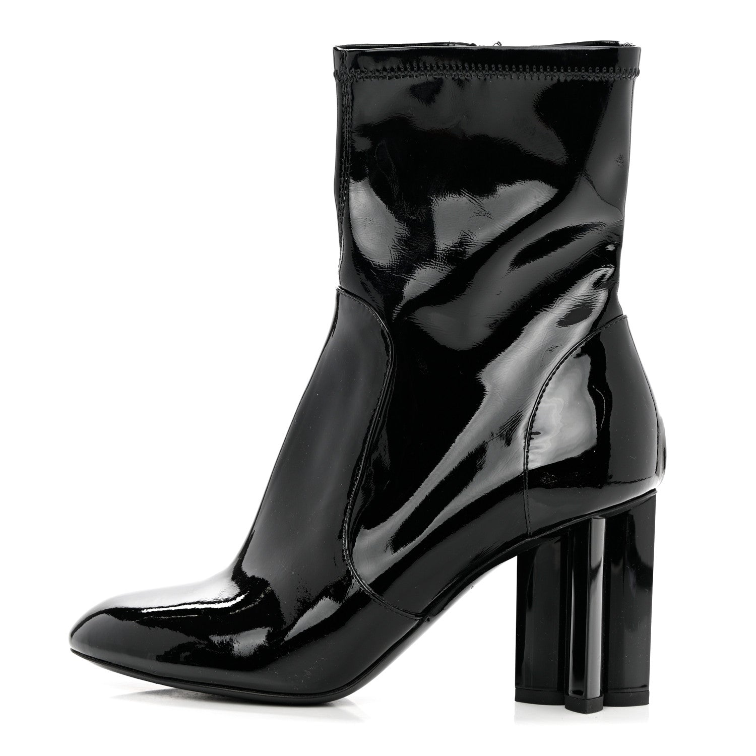 Louis Vuitton Patent Uniformes Silhouette Ankle Boots 36 Black 1 of 8