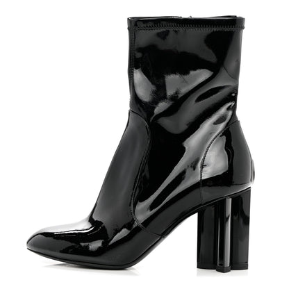 Louis Vuitton Patent Uniformes Silhouette Ankle Boots 36 Black 1 of 8
