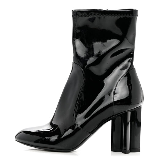 Patent Uniformes Silhouette Ankle Boots 36 Black