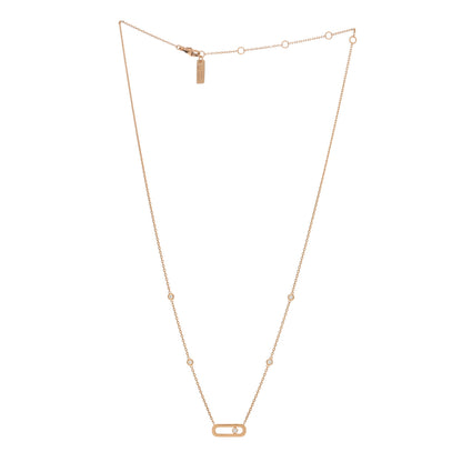 Messika 18K Rose Gold Diamond Move Uno Necklace 2 of 4