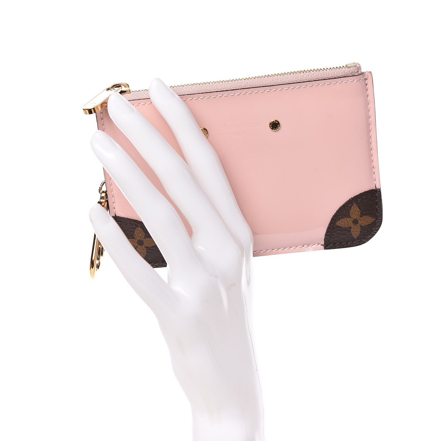 Patent Miroir Venice Key Pouch Rose Ballerine