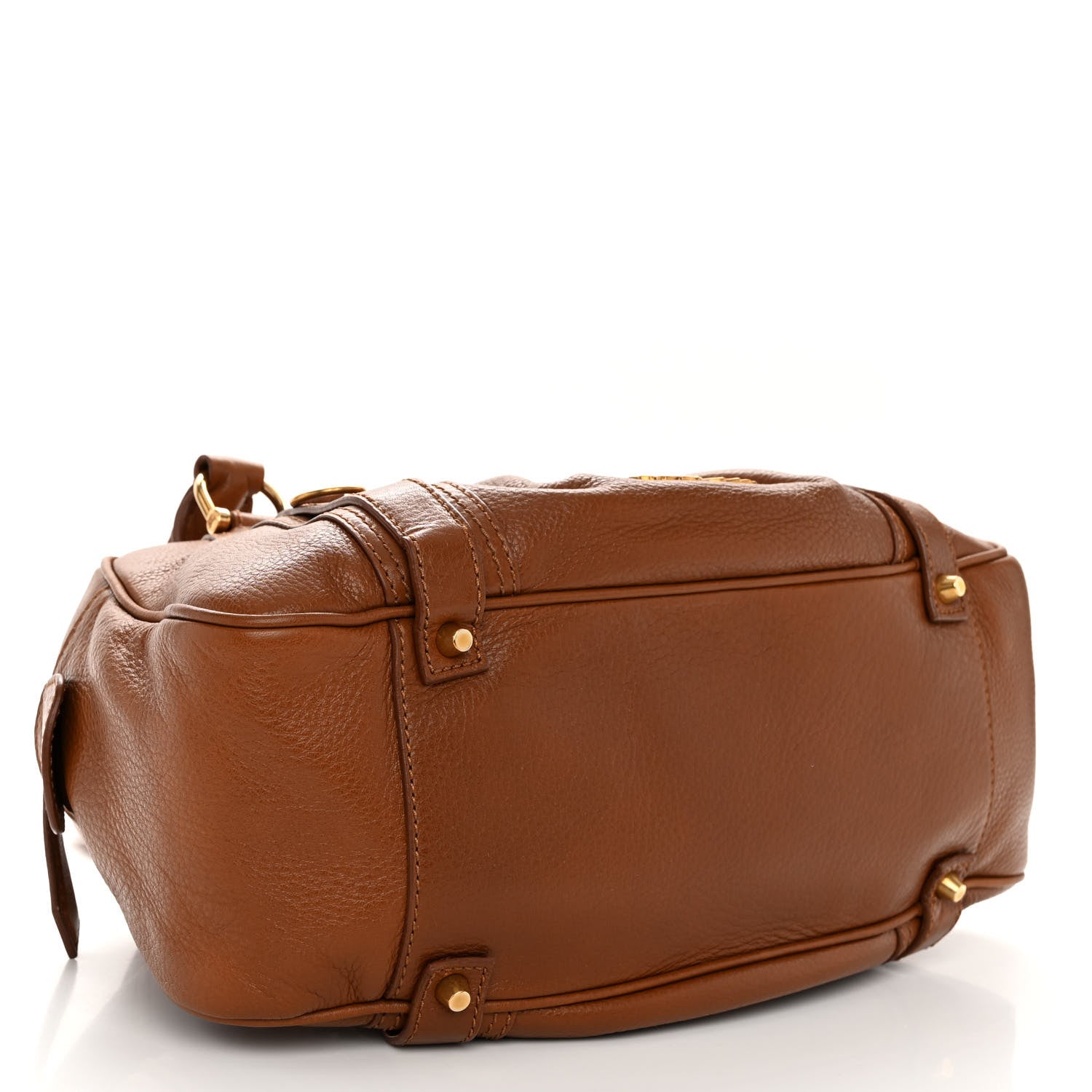 Burberry Pebbled Calfskin Small Ashbury Satchel Tan 4 of 10