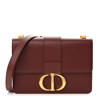 Christian Dior Smooth Calfskin 30 Montaigne Flap Bag Burgundy 1 of 11