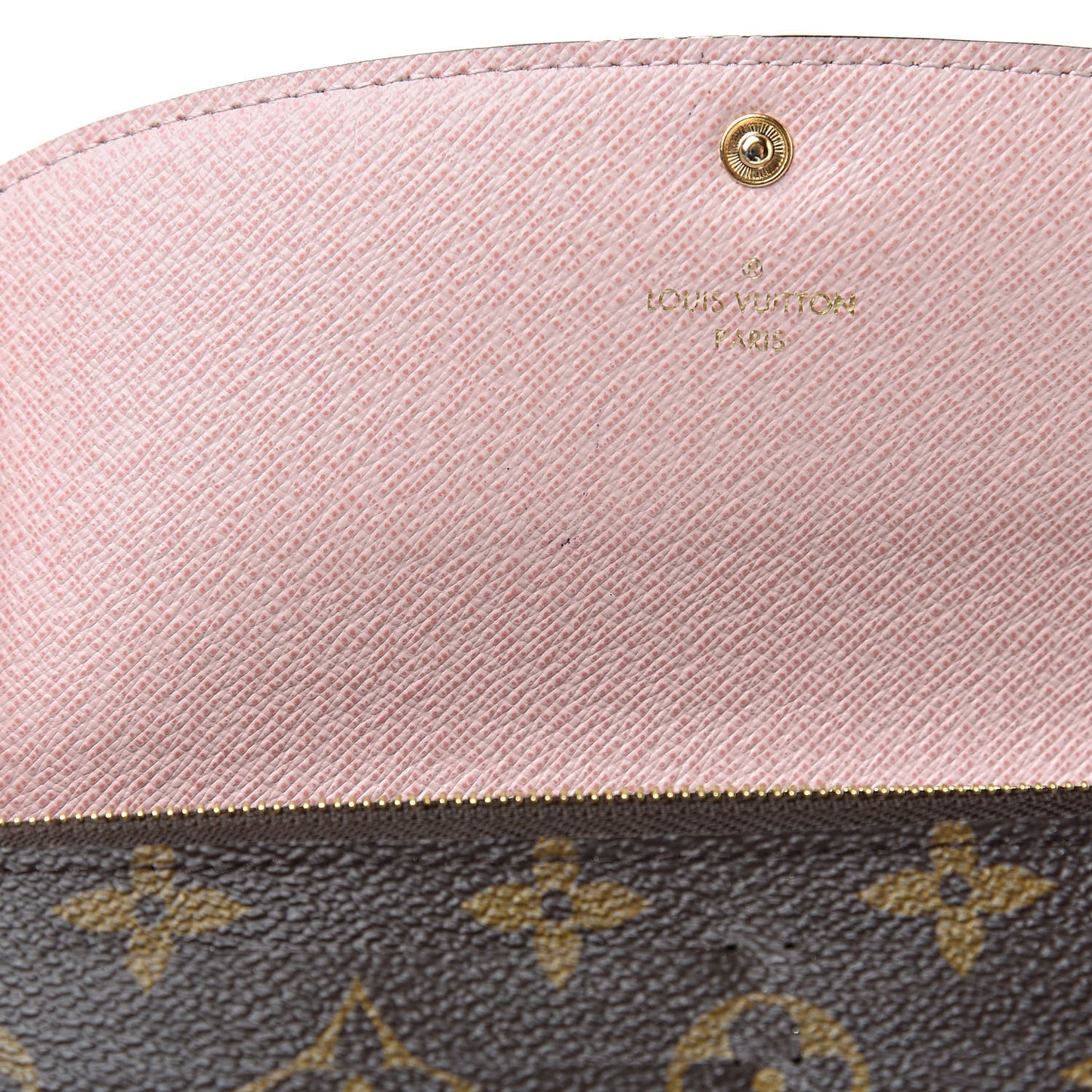 Monogram Emilie Wallet Rose Ballerine
