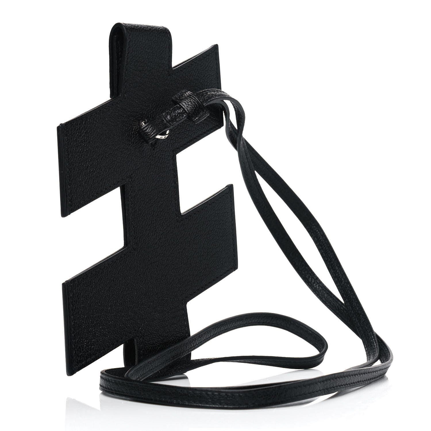 Hermes Chevre Mysore H Tag Phone Case Black 2 of 3