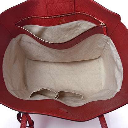 Gucci Dollar Calfskin Medium Swing Tote Red 5 of 9