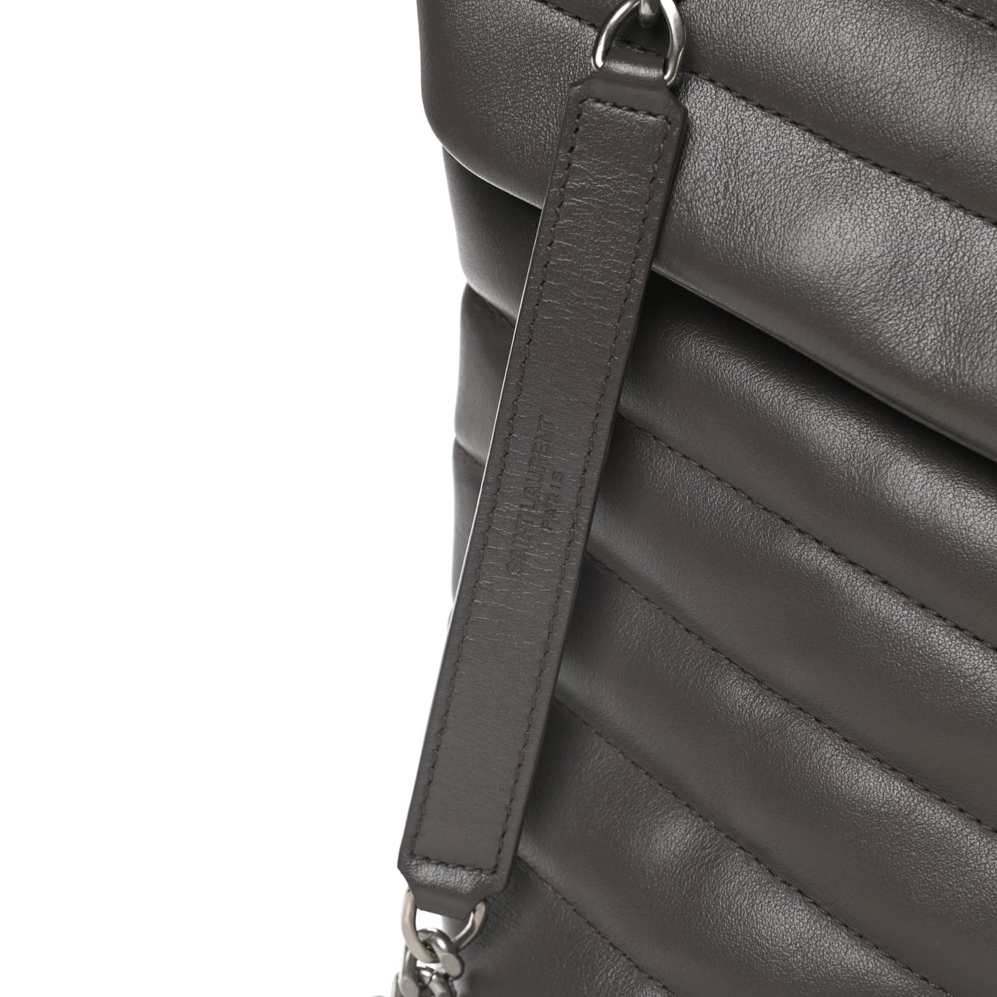 Calfskin Y Quilted Monogram Medium Loulou Chain Satchel Earth