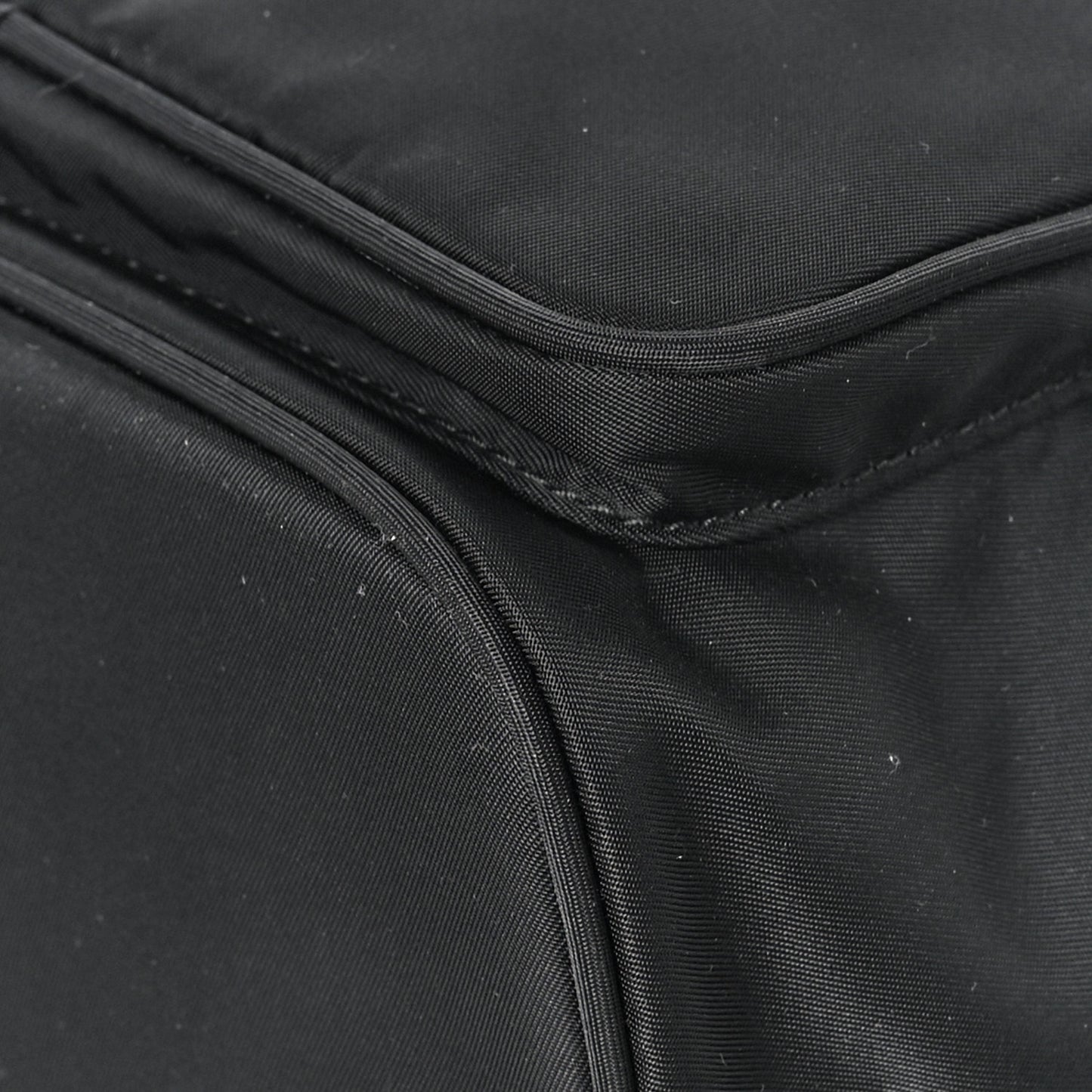 Saffiano Tessuto Nylon Mini Bucket Crossbody Bag Black