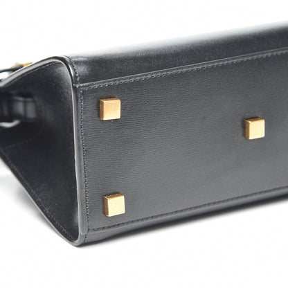 Saint Laurent Smooth Calfskin Manhattan Nano Shopper Tote Black 5 of 7