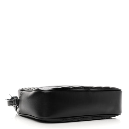 Saint Laurent Calfskin Matelasse Monogram Monochrome Lou Camera Bag Black 4 of 10